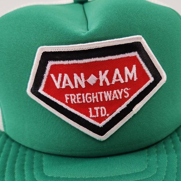 Van Kam Freightways Trucker Hat Green Vtg - Picture 3 of 11